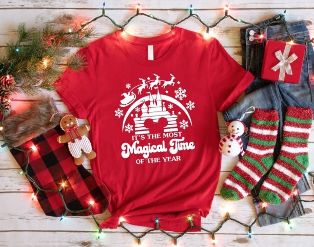 Disney It's The Most Magical Time Of The Year Shirt, Disney Christmas T-Shirt, Disneyland Christmas Shirt, Epcot Christmas Shirt