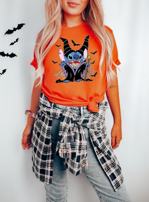 Disney Halloween Stitch Shirt, Disney Trick Or Treat, Disney Halloween Trip Shirts, Disney Horror Shirt, Scary Disney Tee, Halloween Disney