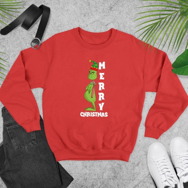 Angry Grinch Sweatshirt, Grinch Christmas Sweatshirt