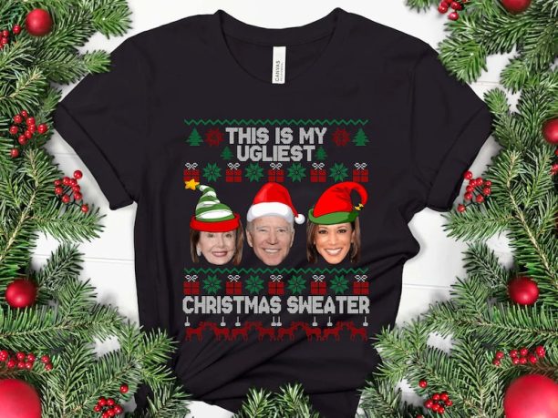 Santa Joe Biden This Is My Ugliest Christmas Tshirt, Biden Christmas , Ugly Christmas Joe Biden, Biden Xmas Shirt