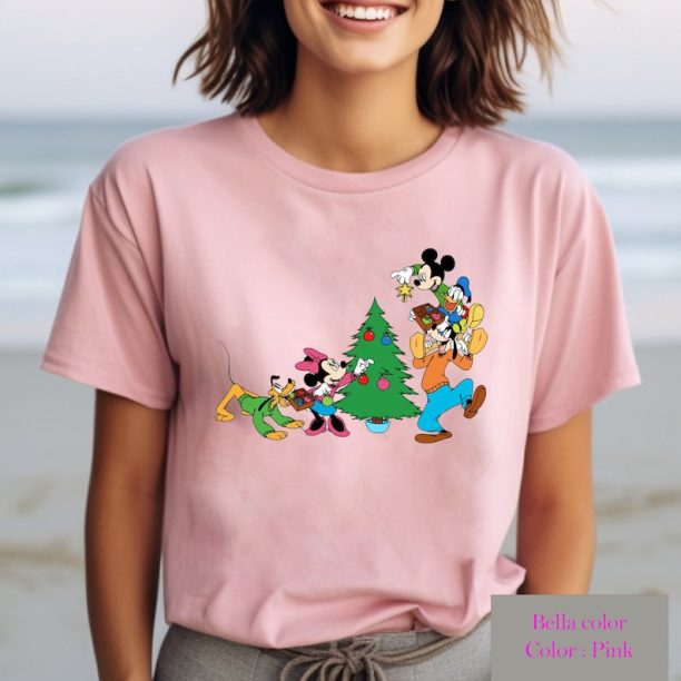 Mickey And Friends Dog Street Christmas T-Shirt, Disney Christmas Shirt, Christmas Disney tshirt