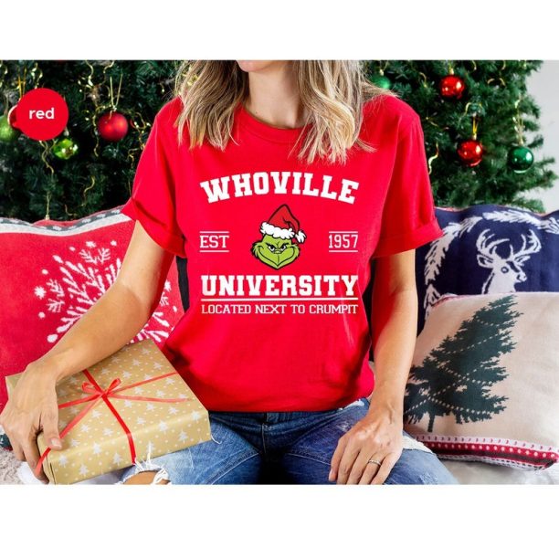 Christmas Whoville University Shirts, Grinch Shirt