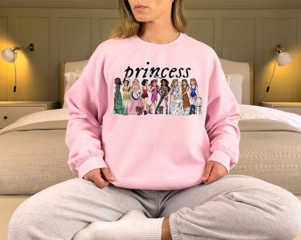 Disney Princess Eras Sweatshirt, Princess Swiftie Sweatshirt