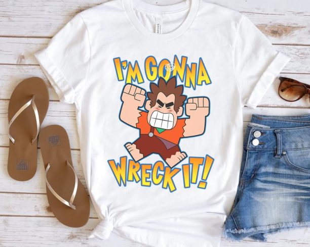 Disney Ralph Breaks The Internet I'm Gonna Wreck It T-shirt, Magic Kingdom Trip Unisex T-shirt Family Birthday Gift Adult Kid Toddler Tee