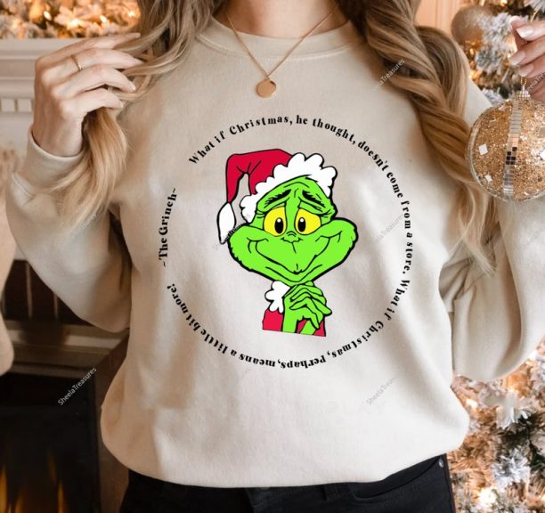 Funny Grinchmas Sweatshirt, Grinch Stole Christmas Sweatshirt