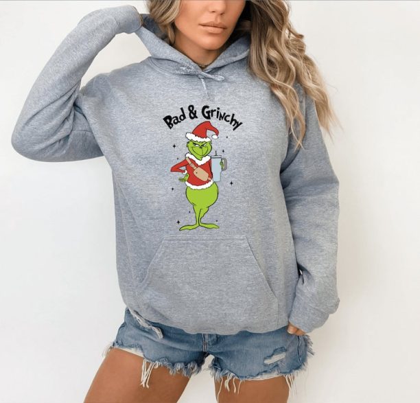 Grinch Christmas Hoodies,Grinch Hoodies,Christmas Hoodies,Grinch Hoodies,Christmas Vibes,Bad and Grinchy Christmas Hoodies