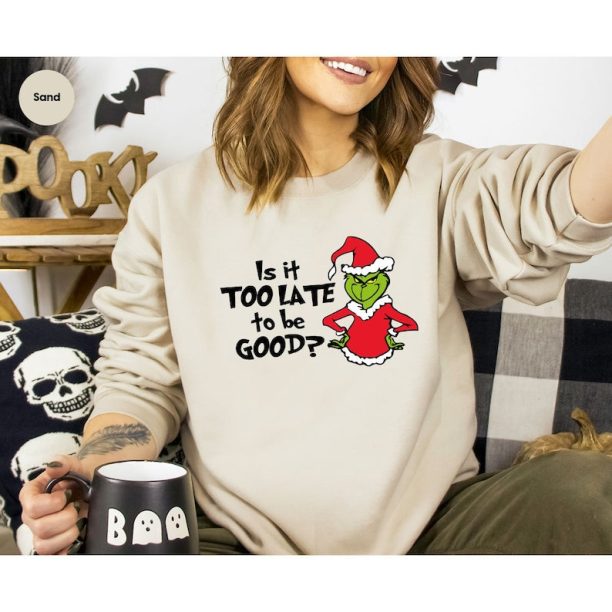 Grinch Christmas Sweatshirt, Grinch Xmas Sweatshirt