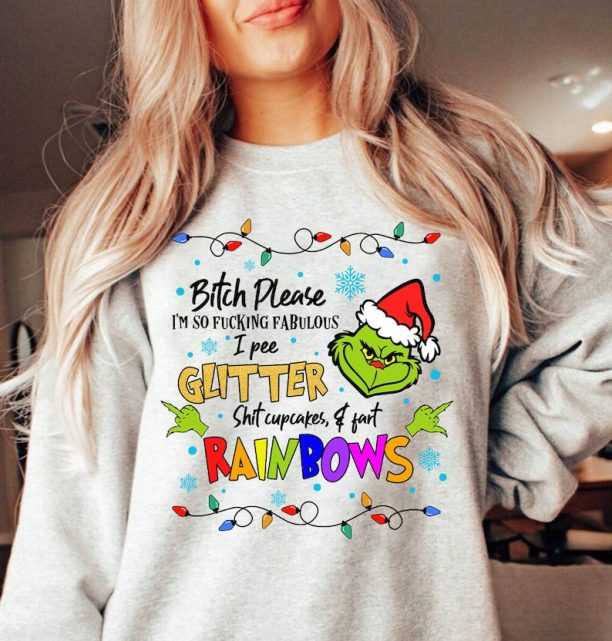 Grinc Bitch Please Christmas Sweatshirt, Disney Funnny Grnchmas Crewneck