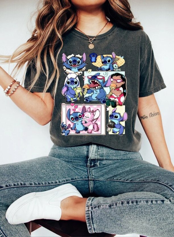 Lilo And Stitch Shirt,Cute Disney Shirt,Disneyland Trip Shirt,Disney T-Shirt,Disney Mouse Trip Shirt,Vintage Stitch Graphic Tee,Disney World