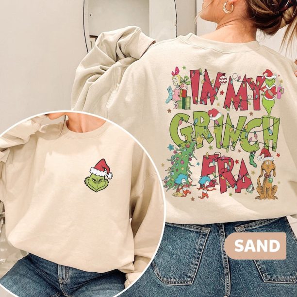 In My Grinch Era Sweatshirt, Grinch Christmas Sweatshirt, Grinchmas Shirts, Christmas Movie Sweatshirt, Christmas Gift, Christmas Sweatshirt