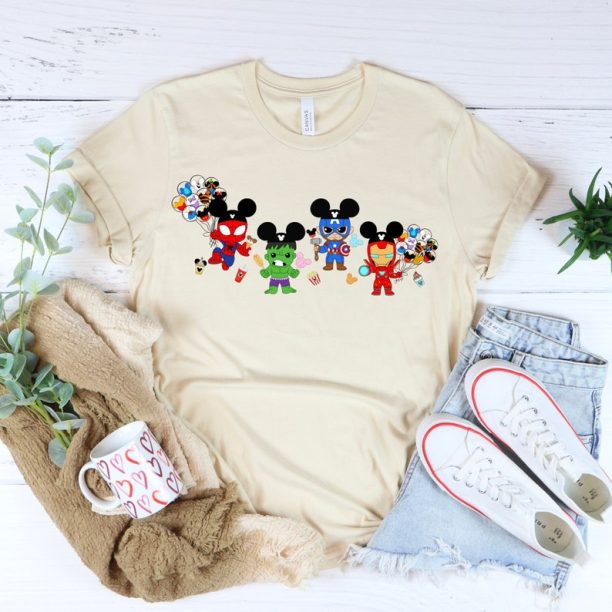 Baby Avengers Heroes Shirt, Marvel Shirts, Avengers Gift Shirts, Disney Movie Shirts, Super Hero Tees, Disney Snacks Shirts