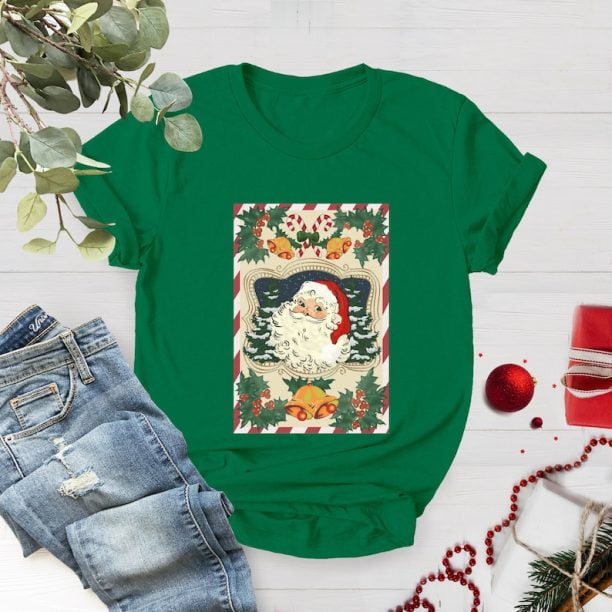 Retro Vintage Santa Shirt