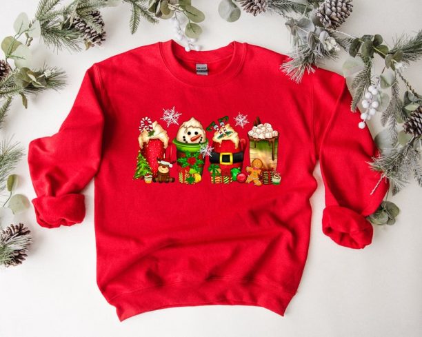 Christmas Santa Coffee Sweatshirt