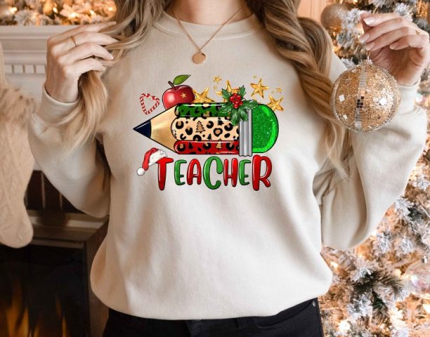 Merry Christmas Teacher Sweatshirt