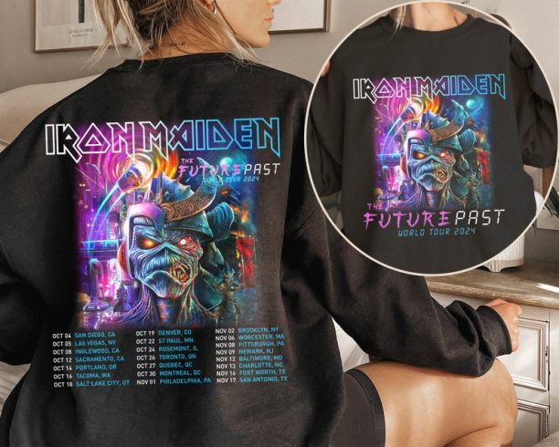 Iron Maiden Shirt The Future Past Tour Sweatshirt Iron Maiden Tour 2024