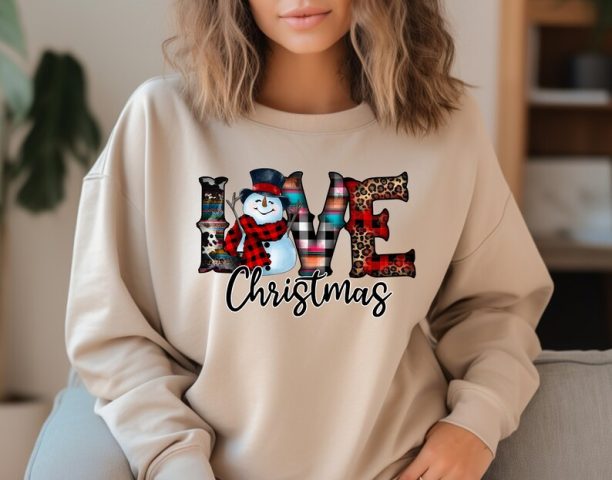 Love Christmas Matching Sweatshirt