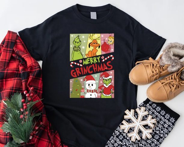 Merry Grinchmas Shirt, Grinch Christmas Shirt, Christmas Movie Shirt, Merry Christmas Shirt, Vintage Grinch Shirt, Womens Xmas Gift Shirt