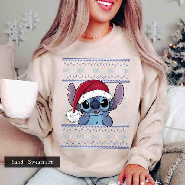 Disney Lilo & Stitch Christmas Ugly Sweatshirt