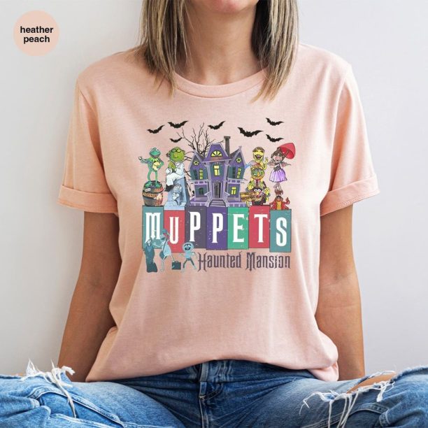 Haunted Mansion Shirt, Disney Halloween Shirts, Halloween Gifts, Muppets Graphic Tees, Vintage Party Shirt, Spooky Season Shirt, Mens Outfit