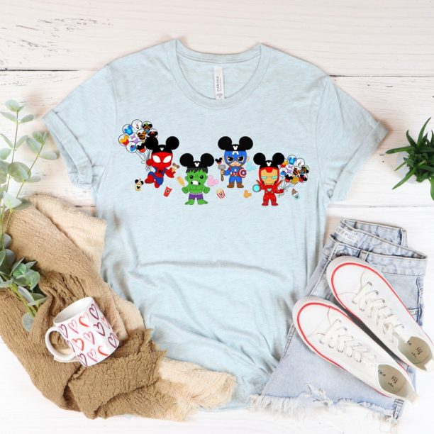 Baby Avengers Heroes Shirt, Marvel Shirts, Avengers Gift Shirts, Disney Movie Shirts, Super Hero Tees, Disney Snacks Shirts