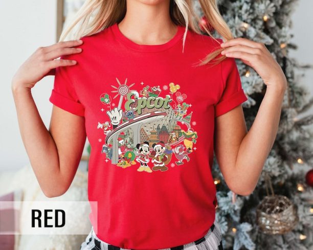 Christmas Disney Epcot Shirt, Disney Epcot Christmas Shirt, Disney Epcot Shirt, Disney Christmas 2023, Disney Family Vacation Shirt