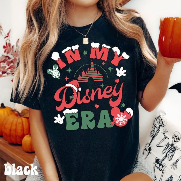 In My Disney Era Christmas Shirt, Disney Trip, Colorful Vacay Shirt, Disney Aesthetic Shirt, Disneyworld Shirt, Disney Family Shirt