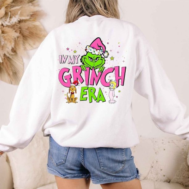 The Grinch In My Grinch Eras Sweatshirt, Christmas Sweatshirt, Christmas Gift Sweatshirt, Funny Grinch Sweater