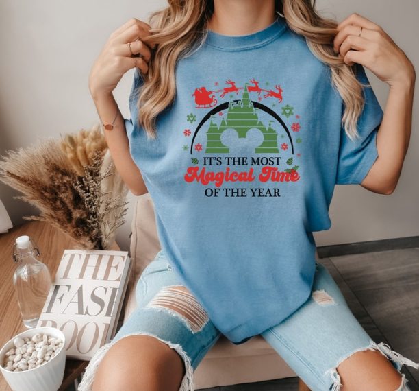 Disney It's The Most Magical Time Of The Year Shirt, Disneyworld Christmas Shirt, Christmas Mickey T-shirt, Disney Wonderful Christmas Tee