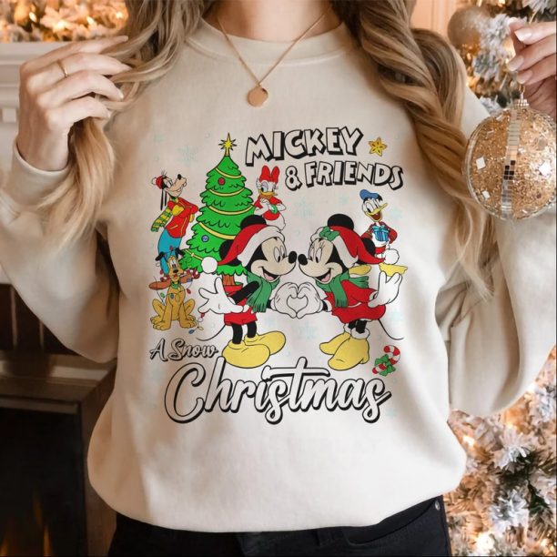 Mickey and Friends Christmas Sweatshirt, Mickey Minnie Christmas Sweatshirt, Disneyland Christmas, Mickey's Very Merry Christmas Party 2023