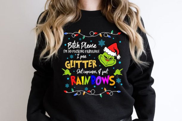 Grinc Bitch Please Christmas Sweatshirt, Disney Funnny Grnchmas Crewneck