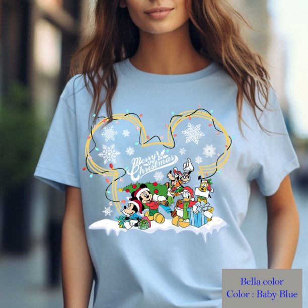 Merry Christmas Mickey and Friends Christmas Shirt , Mickey Christmas Shirts, Disney Christmas Shirt