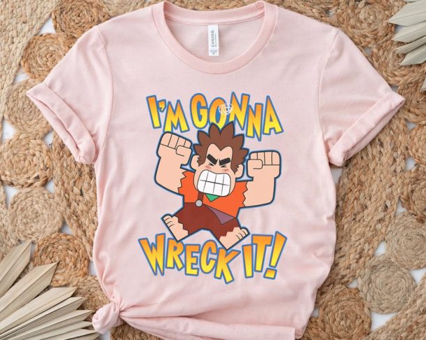 Disney Ralph Breaks The Internet I'm Gonna Wreck It T-shirt, Magic Kingdom Trip Unisex T-shirt Family Birthday Gift Adult Kid Toddler Tee