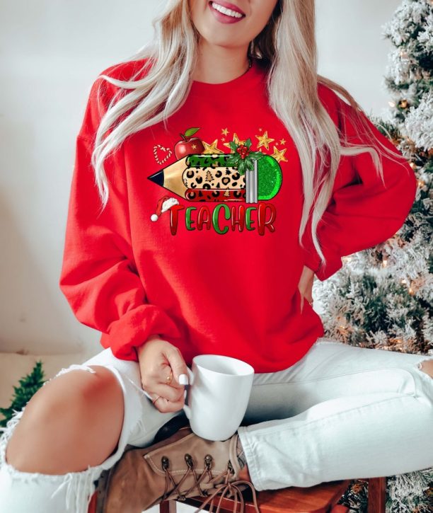 Merry Christmas Teacher Sweatshirt