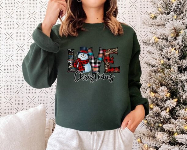 Love Christmas Matching Sweatshirt