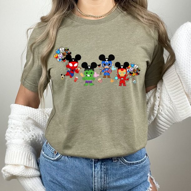 Baby Avengers Heroes Shirt, Marvel Shirts, Avengers Gift Shirts, Disney Movie Shirts, Super Hero Tees, Disney Snacks Shirts