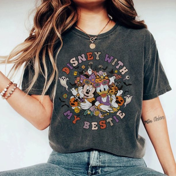 Disney with my Bestie Shirt, Disney Friends Shirt, Mickey Shirt, Minnie Shirt, Disneyland Shirt, Besties Shirt, Disney Girls Trip Shirt