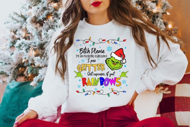 Grinc Bitch Please Christmas Sweatshirt, Disney Funnny Grnchmas Crewneck