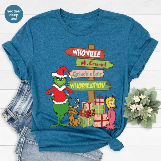 Grinchmas Shirts, The Grinch Tshirt, Funny Christmas Gifts