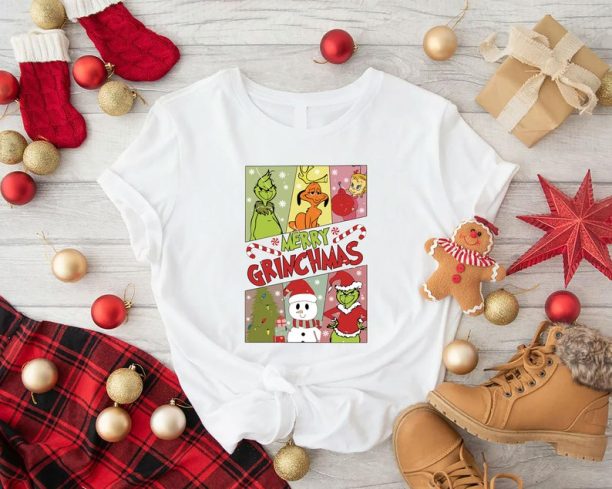 Merry Grinchmas Shirt, Grinch Christmas Shirt, Christmas Movie Shirt, Merry Christmas Shirt, Vintage Grinch Shirt, Womens Xmas Gift Shirt