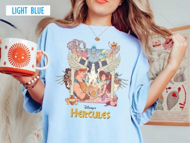 Disney Hercules Vintage Retro Hades Pegasus Megara T-shirt, Magic Kingdom Unisex T-shirt Family Birthday Gift Adult Kid Toddler Tee