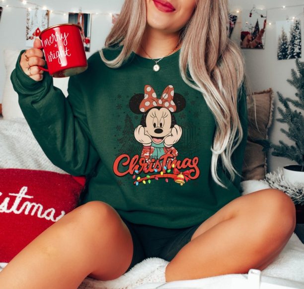 Disneyland Minnie Christmas Sweatshirt