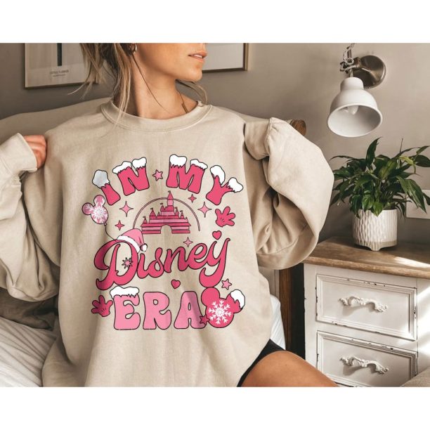 In My Disney Era Christmas Light Pink Sweatshirt