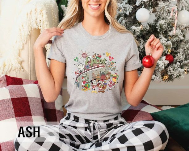 Christmas Disney Epcot Shirt, Disney Epcot Christmas Shirt, Disney Epcot Shirt, Disney Christmas 2023, Disney Family Vacation Shirt