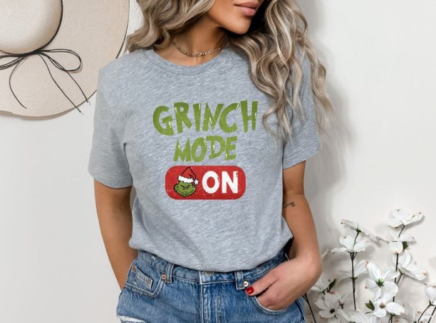 Christmas Grinch Mode Shirt, Grinch Christmas Shirt, Christmas Shirt, Grinchmas Shirt, Christmas Vibes, Gift for All, Grinch Mode Shirt