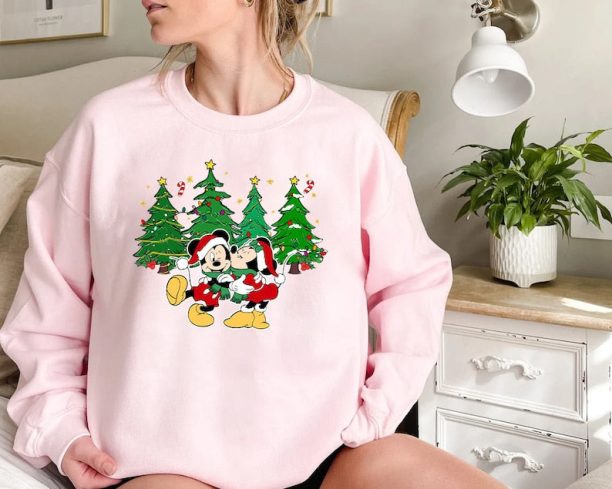 Mickey and Minnie Sweatshirt, Walt Disney World Christmas Sweatshirt, Disneyworld Christmas Shirt, Disneyland Christmas Sweatshirt