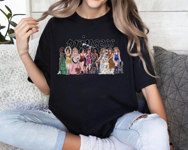 Disney Princess Eras Shirt, Princess Swiftie Shirt