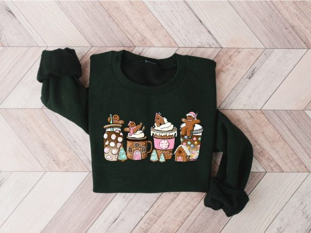 Gingerbread Christmas Coffee Sweatshirt