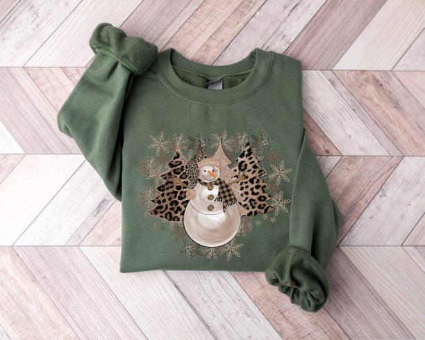 Leopard Christmas Tree Sweatshirt