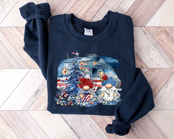 Christmas Gnome RV Camping Sweater