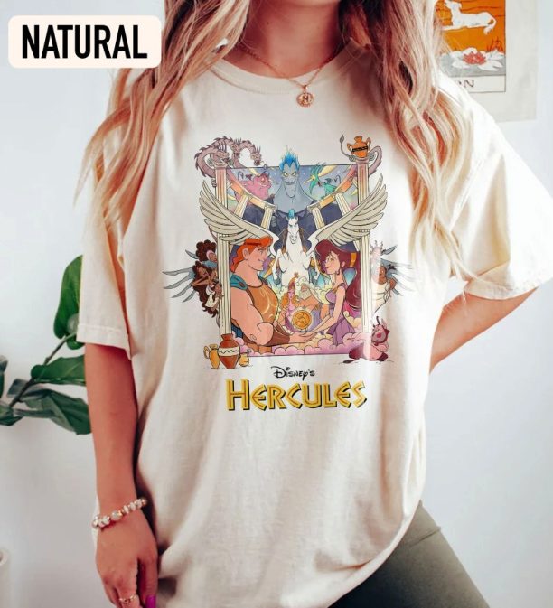 Disney Hercules Vintage Retro Hades Pegasus Megara T-shirt, Magic Kingdom Unisex T-shirt Family Birthday Gift Adult Kid Toddler Tee